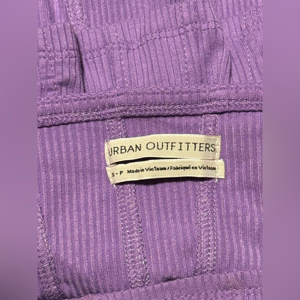EUC Urban Outfitters Purple Puff Sleeve Corset Blouse size small - Picture 5 of 5